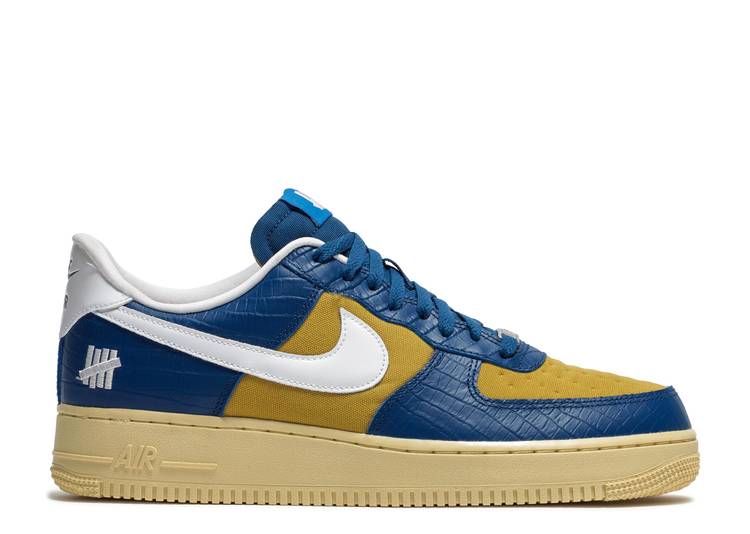 Nike Air Force 1 "Undefeated 5 On It - Blue Yellow Croc"