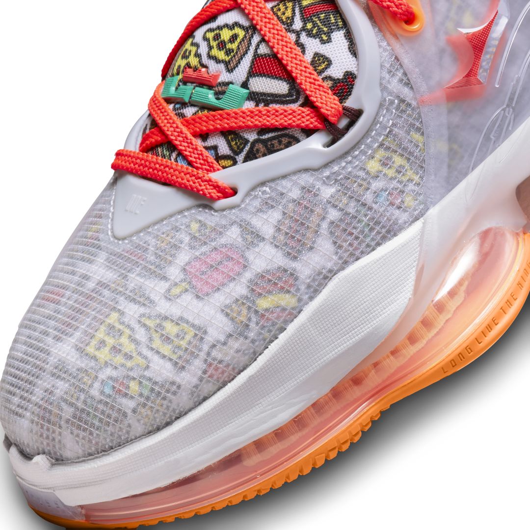 Nike LeBron 19 'Fast Food' Sneakers - Grey Sneakers, Shoes