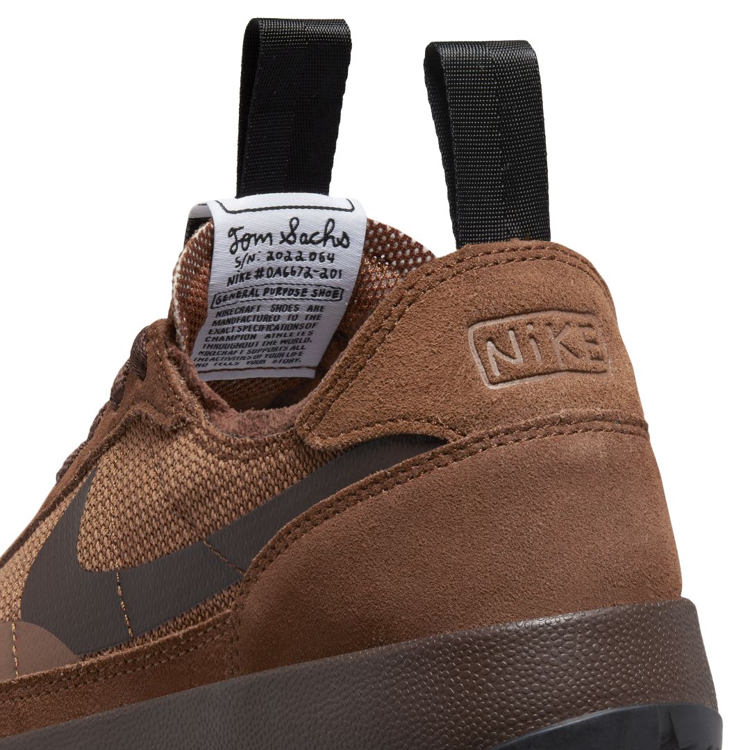 Tom Sachs x NikeCraft General Purpose Shoe Brown Size 12W / 10.5M